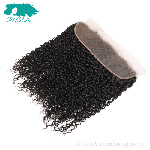 Cheap Top 10 Original Human Hair , 13x4 Natural Color Swiss Lace 100% Brazilian Virgin Human Hair Jerry Curl 8"-20" Lace Frontal